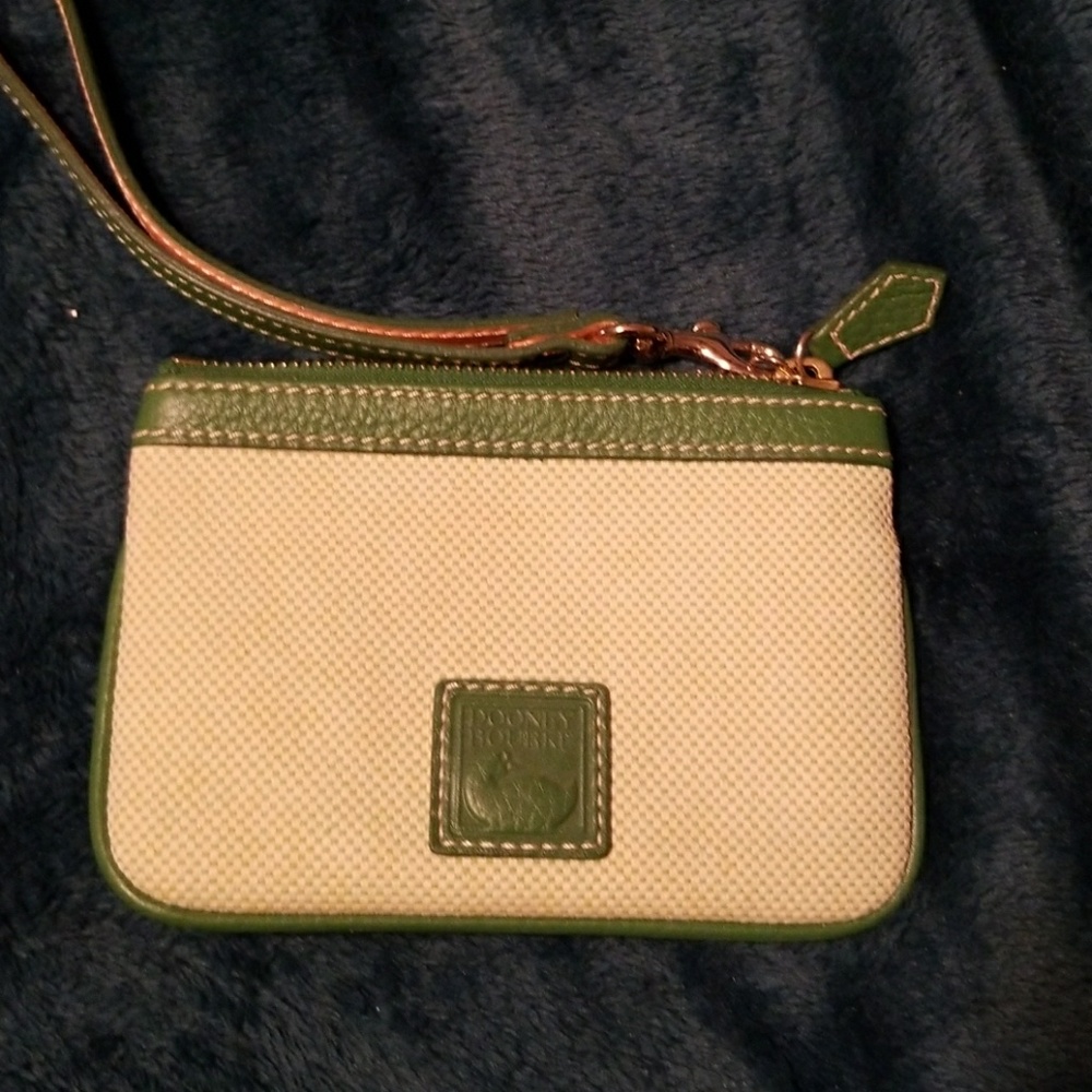 Light green and dark green trim dooney and Bourke